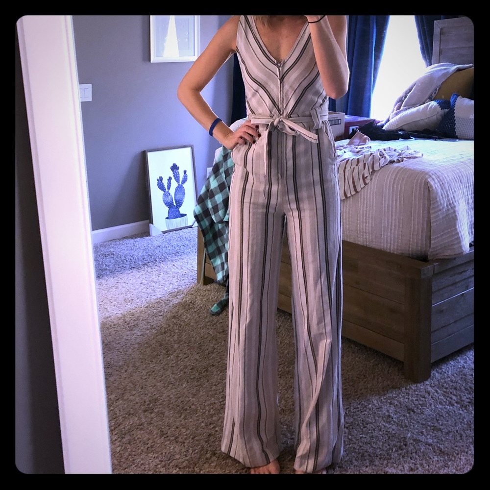 Pant leg Jumper with Open back